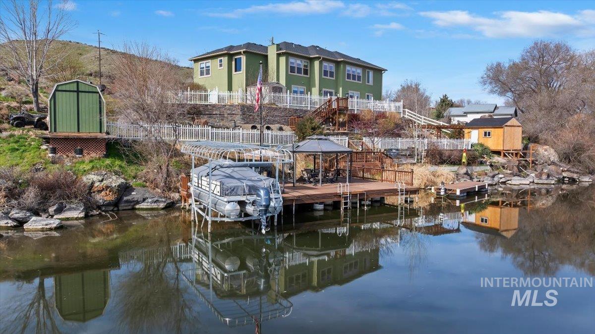 40 Bell Rapids Road Hagerman, ID 83332 - Photo 41 of 50 Dock area featuring a water view