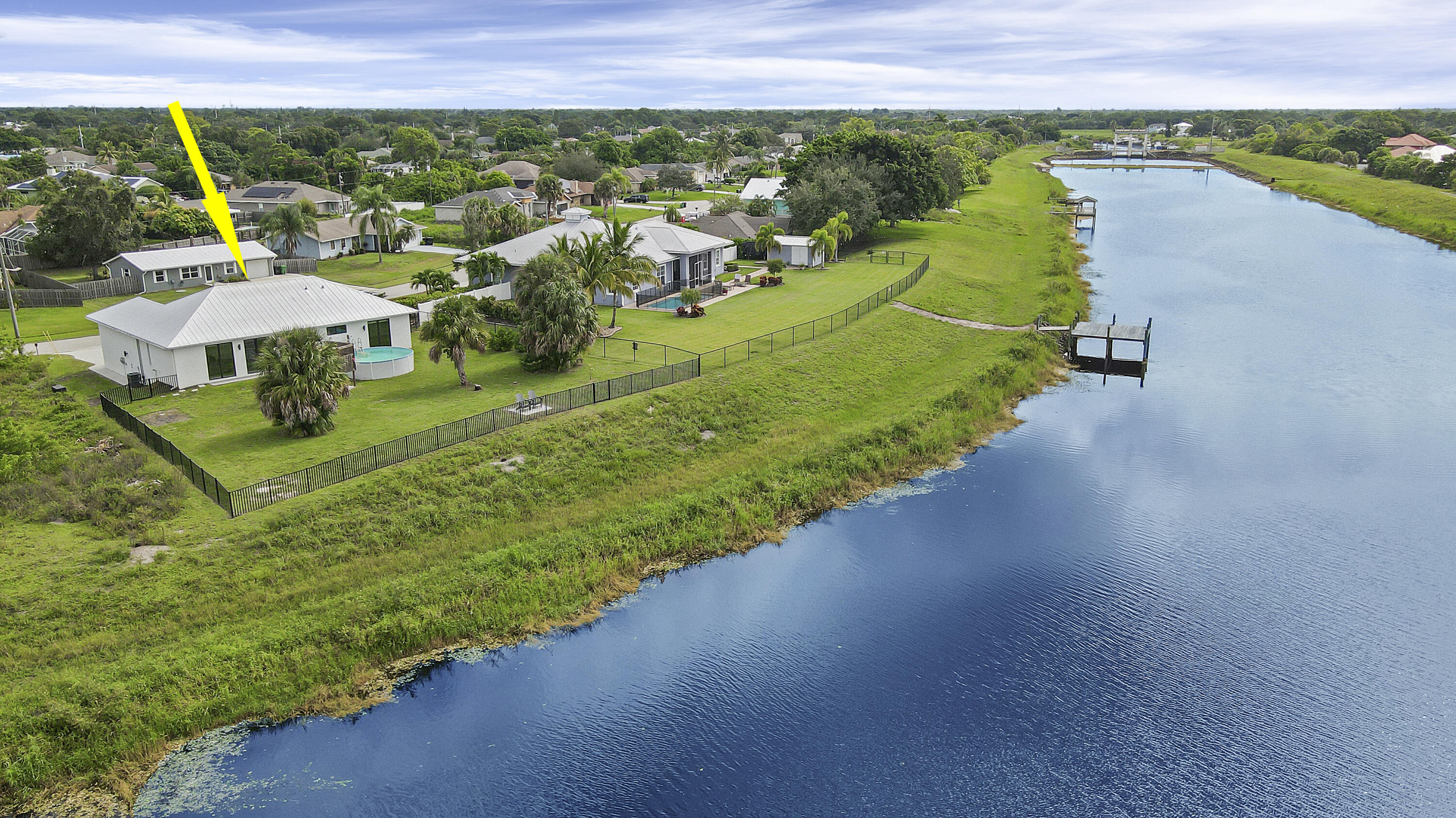 518 Southwest Aster Road Port St. Lucie, FL 34953 - Photo 13 of 54 Canal view