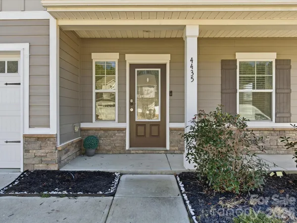 a front view of a house