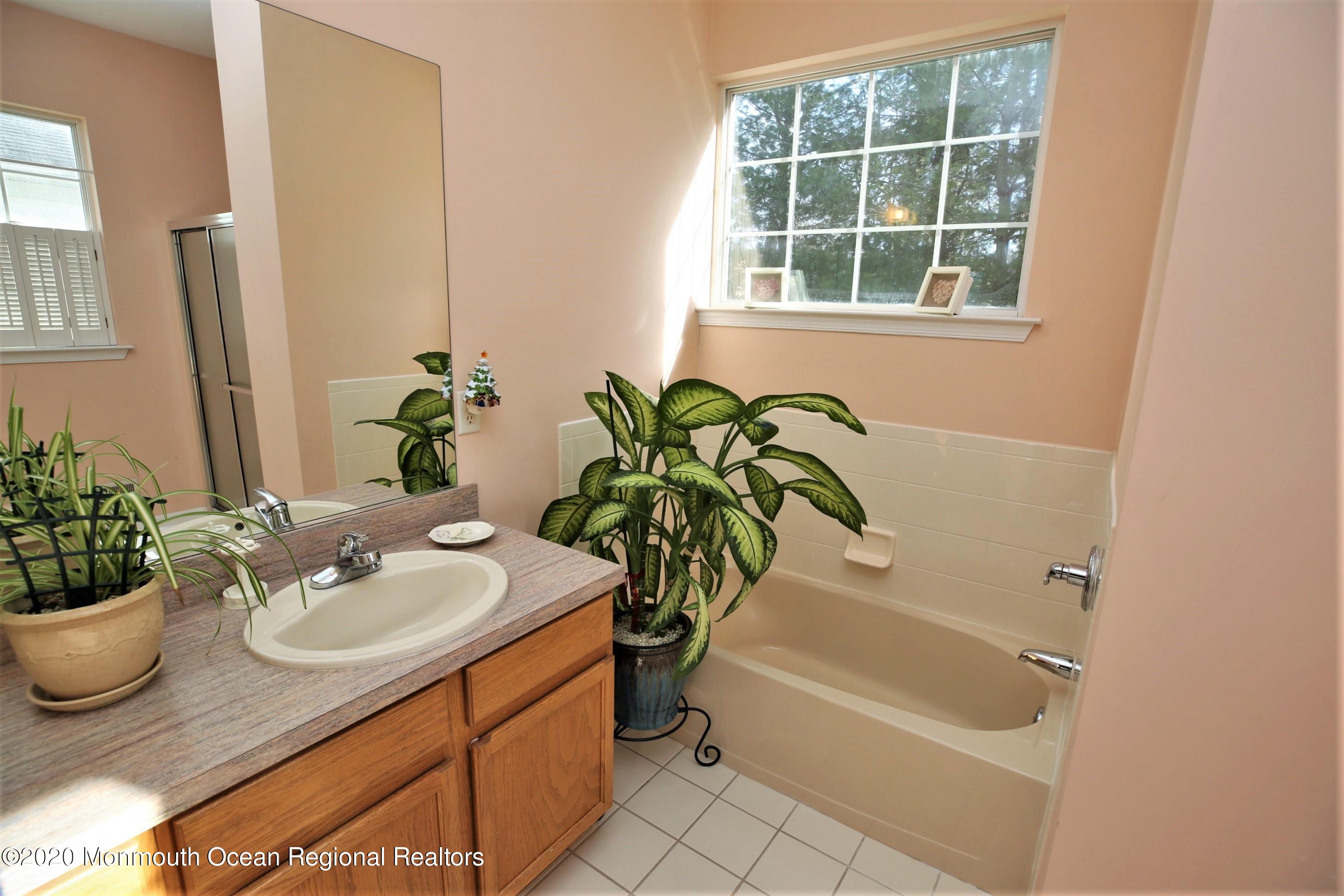 25 Byron Road Brick, NJ 08724 - Photo 24 of 35 a bathroom with a sink a mirror and a bathtub
