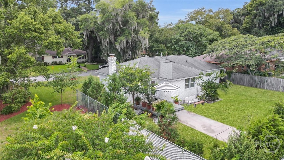 1520 East 49th Street Savannah, GA 31404 - Photo 35 of 40 Drone View of Back Yard