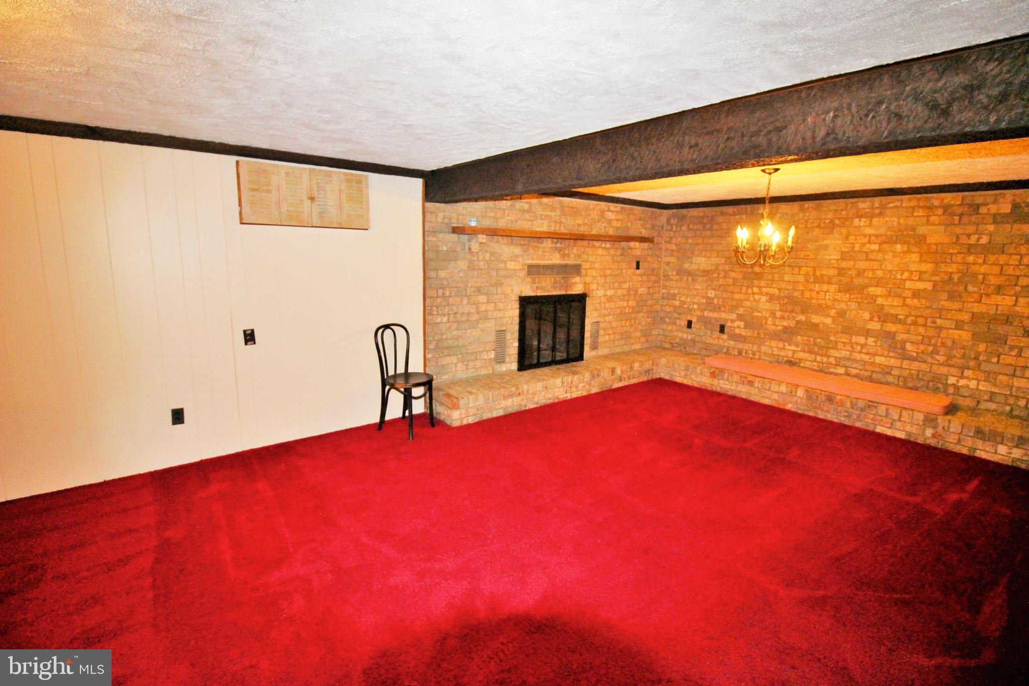 6743 Fordcrest Road Rosedale, MD 21237 - Photo 24 of 31 Brick fireplace with built in seating