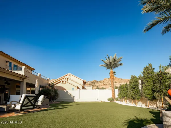 a view of outdoor space with seating area