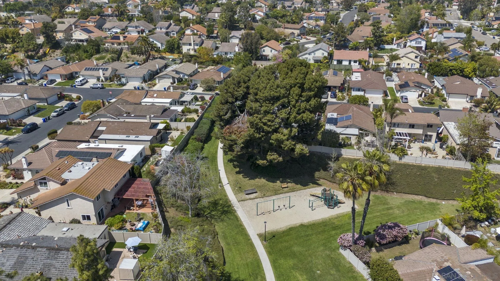 541 Cloudview Lane Encinitas, CA 92024 - Photo 23 of 25 an aerial view of residential houses with outdoor space