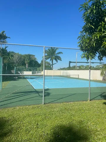 a view of a green yard