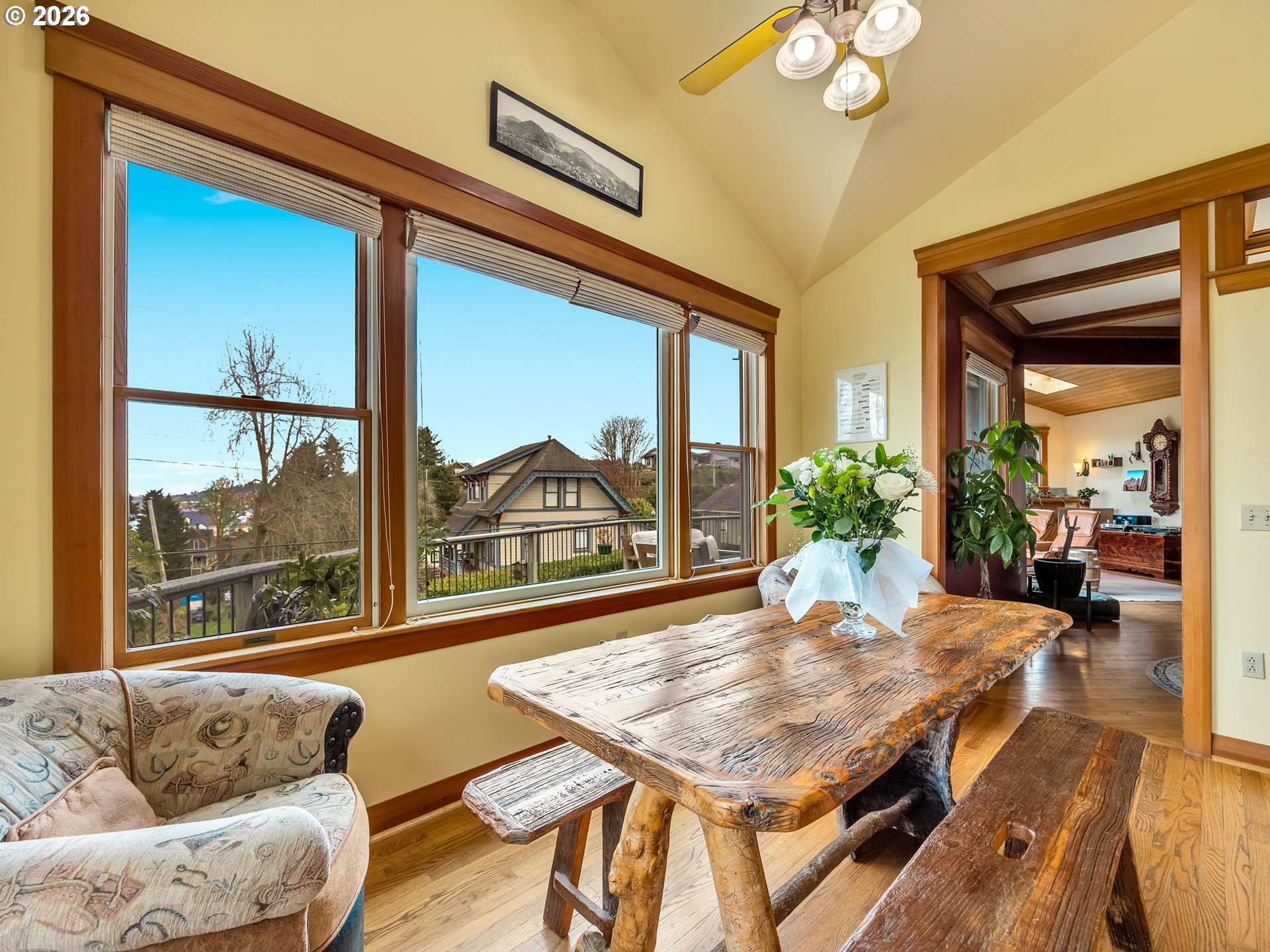 409 2nd Street Astoria, OR 97103 - Photo 13 of 45 a living room with furniture and a large window