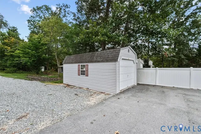 a backyard of a house