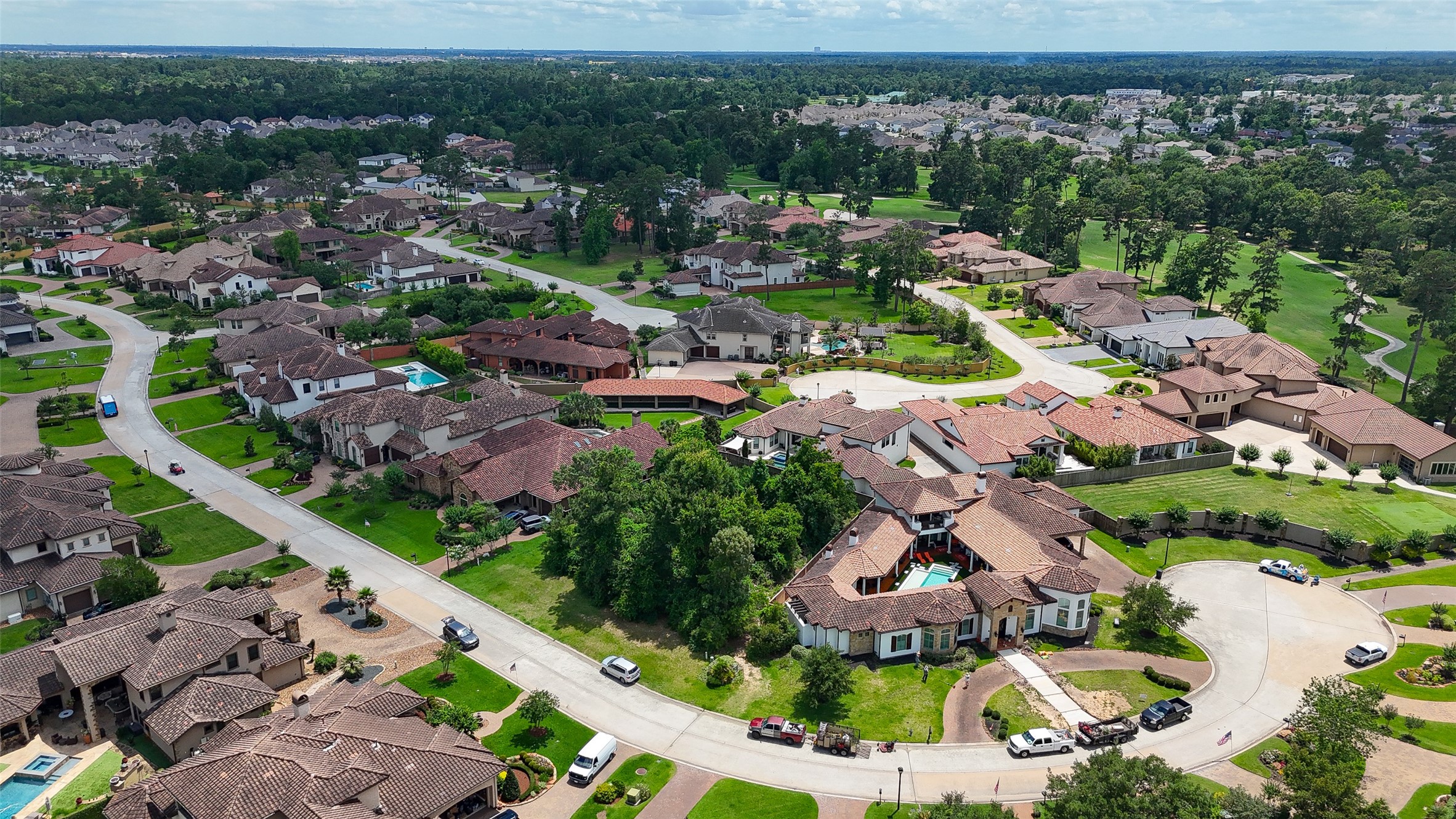39 Post Shadow Estate Drive Spring, TX 77389 - Photo 11 of 19 an aerial view of a city with lots of residential buildings