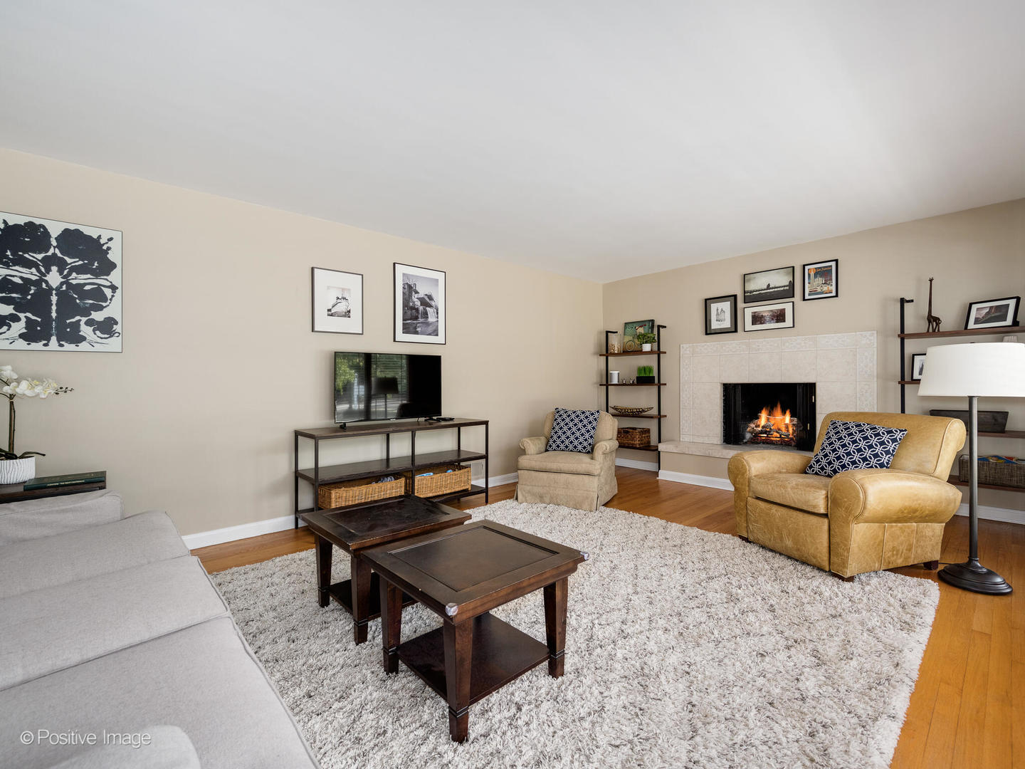 801 Windsor Road Glenview, IL 60025 - Photo 5 of 29 a living room with furniture and a fireplace
