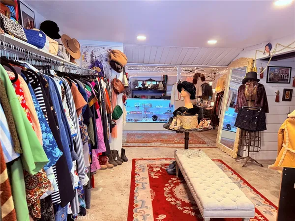a view of a walk in closet