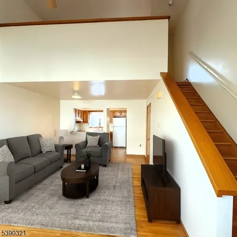 a living room with furniture and a couch