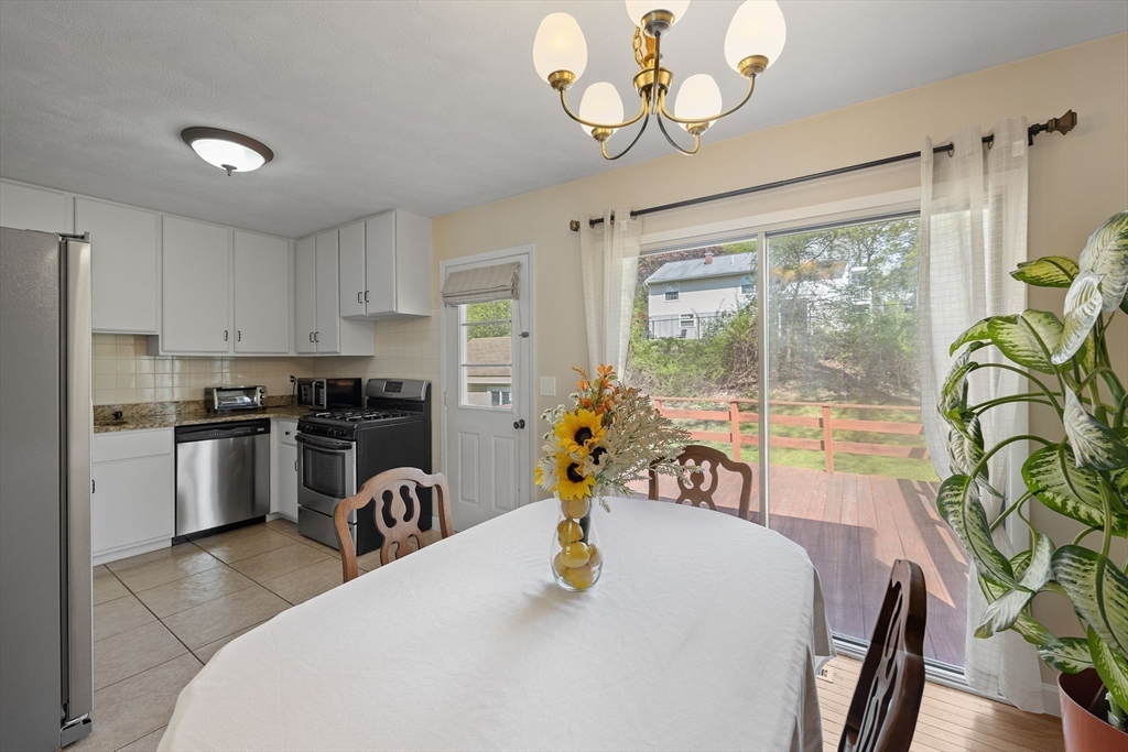 85 Tower Street Hudson, MA 01749 - Photo 6 of 25 a kitchen with a table chairs stainless steel appliances and cabinets