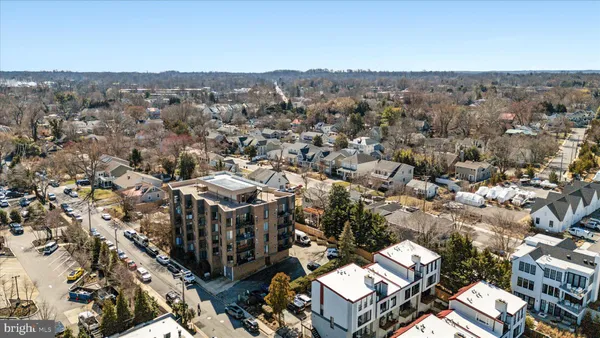 an aerial view of multiple house