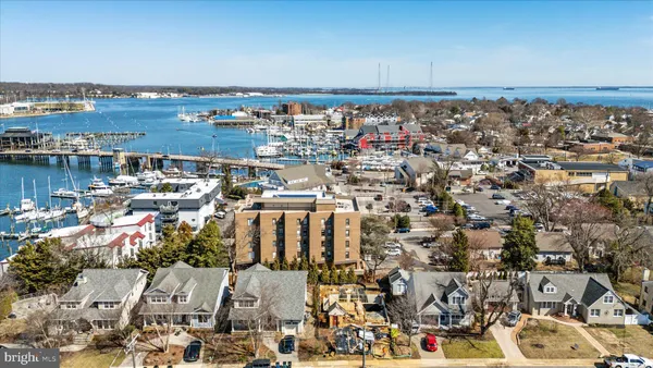 an aerial view of a city