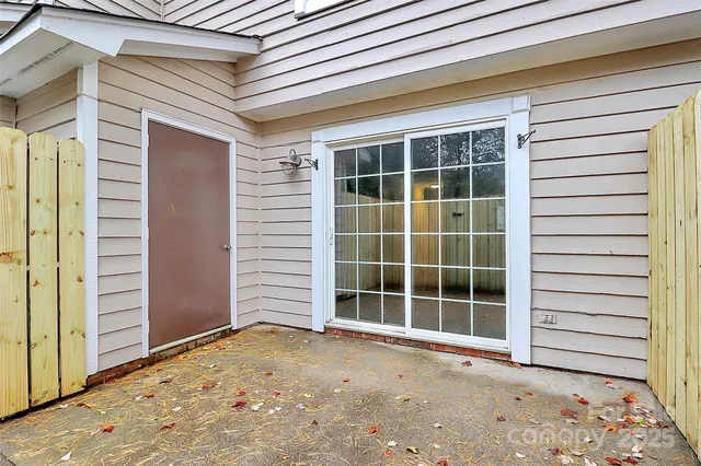 a view of front door