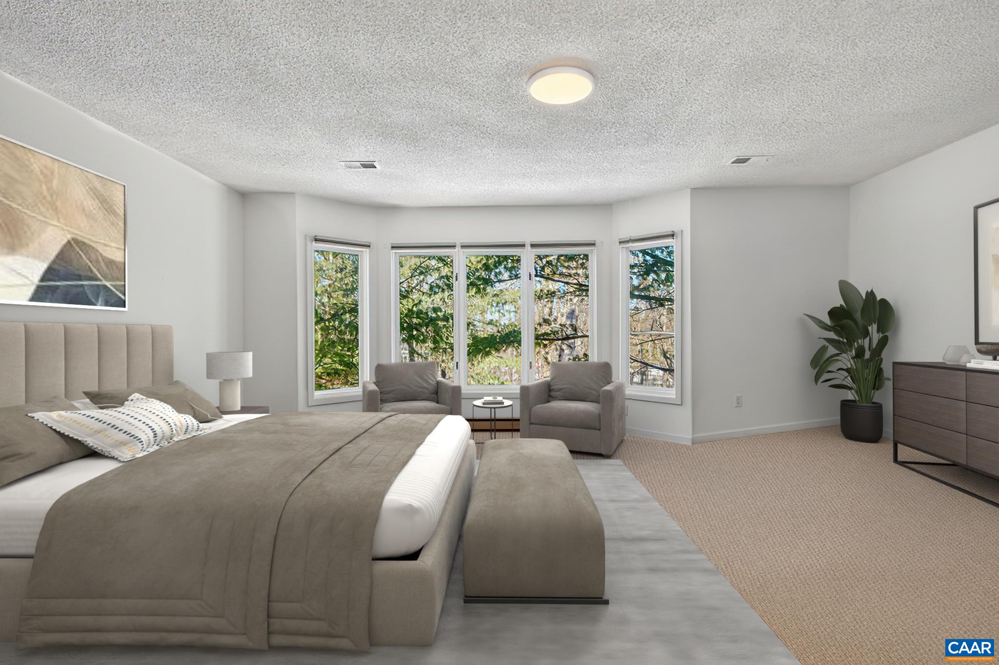 22 Trillium Cl Roseland, VA 22967 - Photo 21 of 35 a bedroom with a balcony a bed and a couch