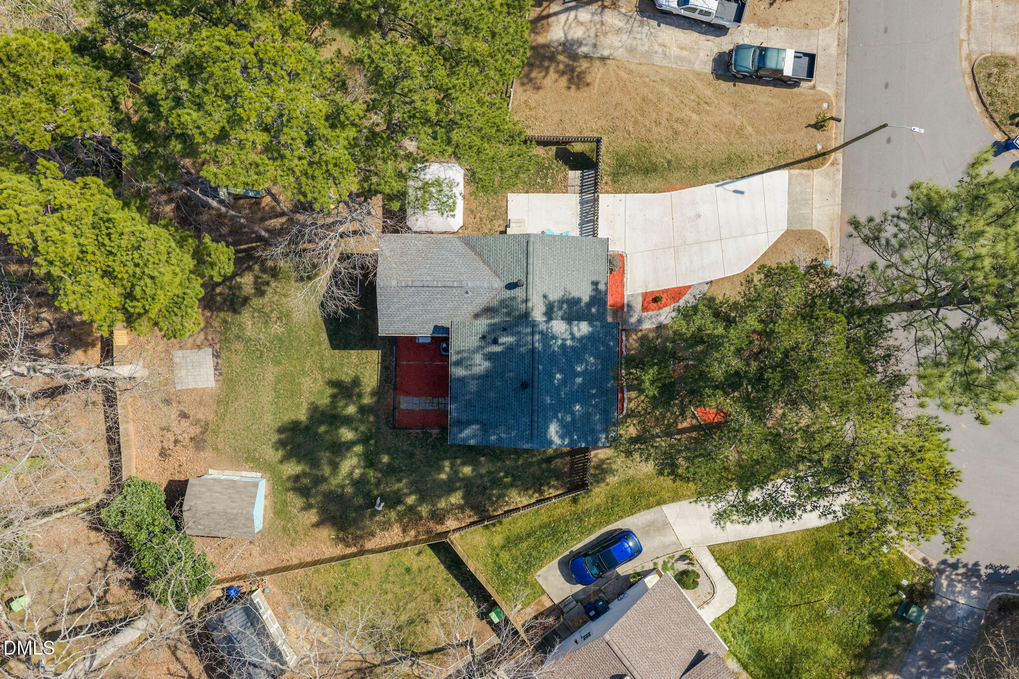 1004 Woodhill Court Raleigh, NC 27615 - Photo 43 of 43 an aerial view of a house