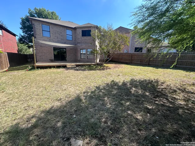 a backyard of a house