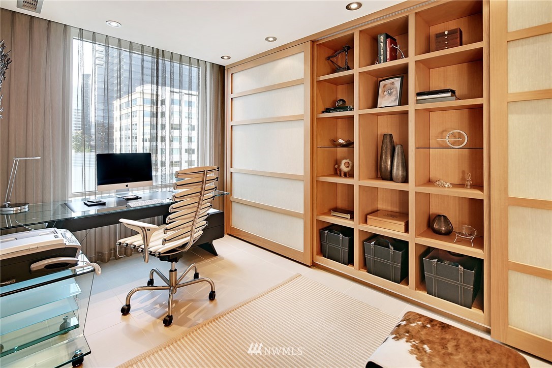 177 107th Avenue Northeast, Unit 1202 Bellevue, WA 98004 - Photo 22 of 25 a view of a workspace with furniture and a window