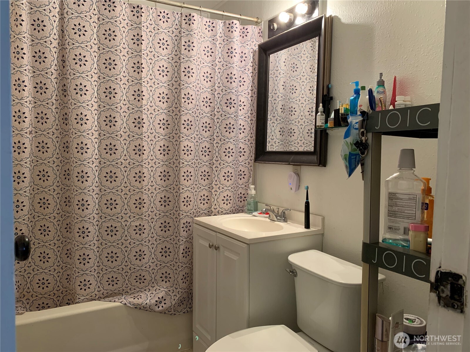 1429 Kirkland Avenue Northeast Renton, WA 98056 - Photo 11 of 19 a bathroom with a toilet a sink and a mirror