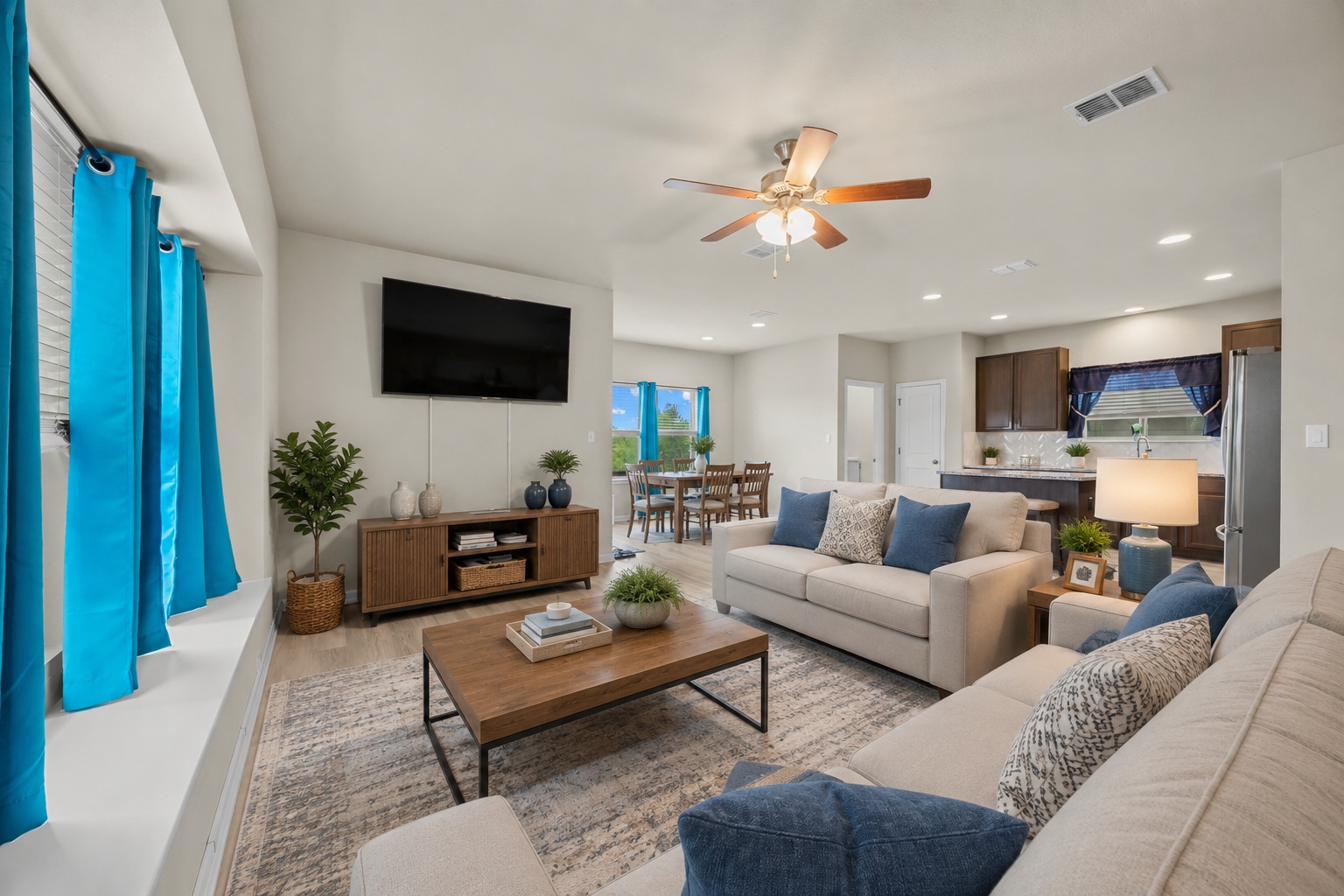 558 Nautical Loop Kyle, TX 78640 - Photo 5 of 21 living room, virtually staged