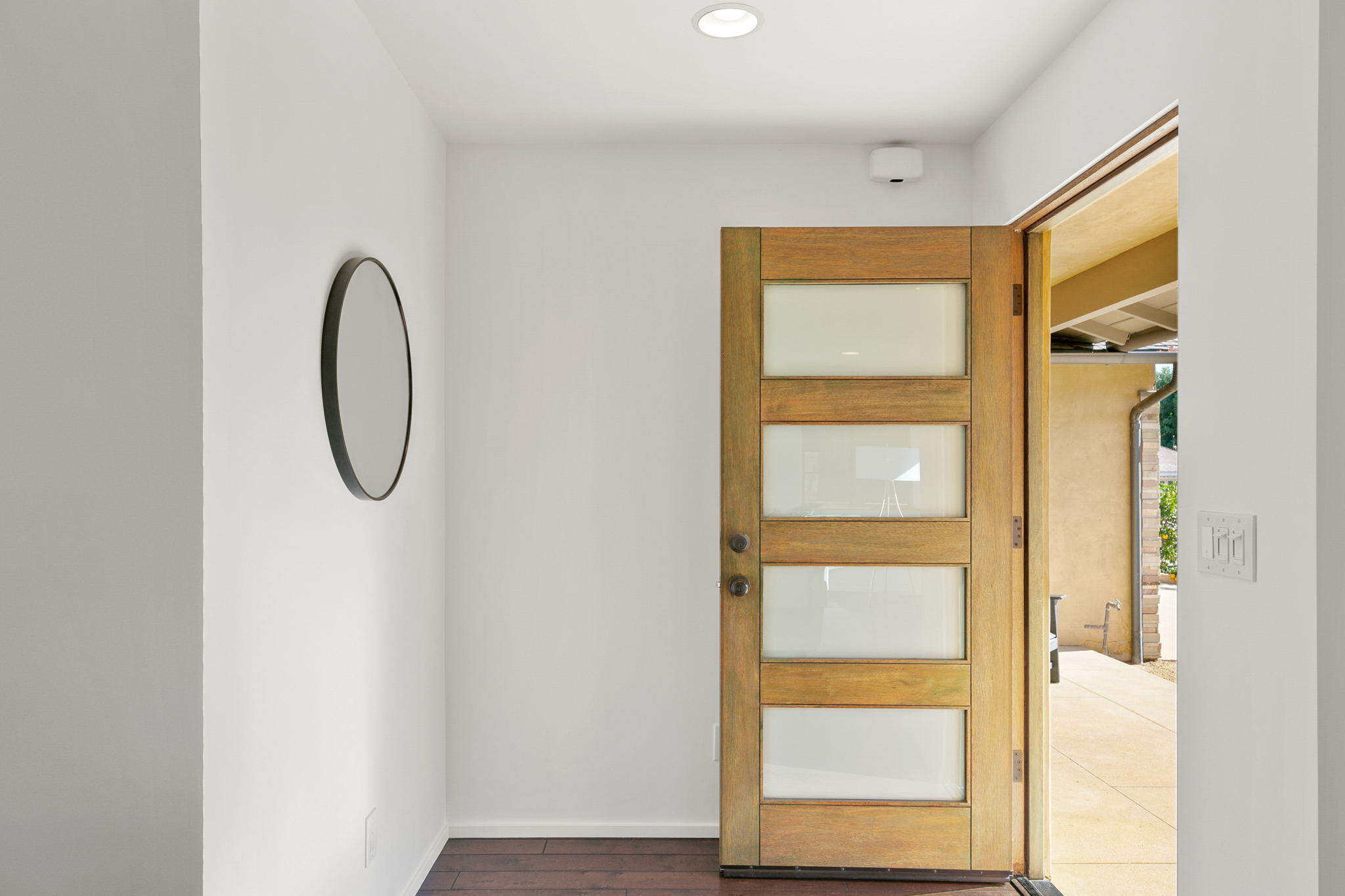 614 Red Hill Road Ojai, CA 93023 - Photo 6 of 47 a bathroom with a glass shower door and a window