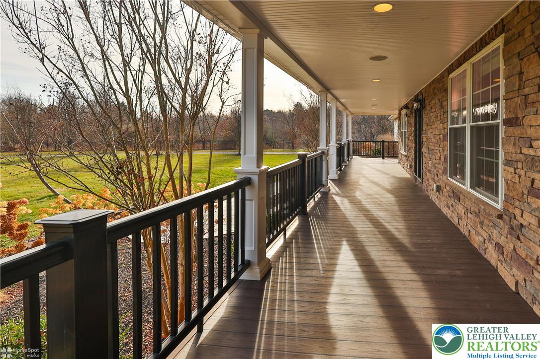 284 Walker Road Macungie, PA 18062 - Photo 29 of 99 a view of balcony with wooden floor