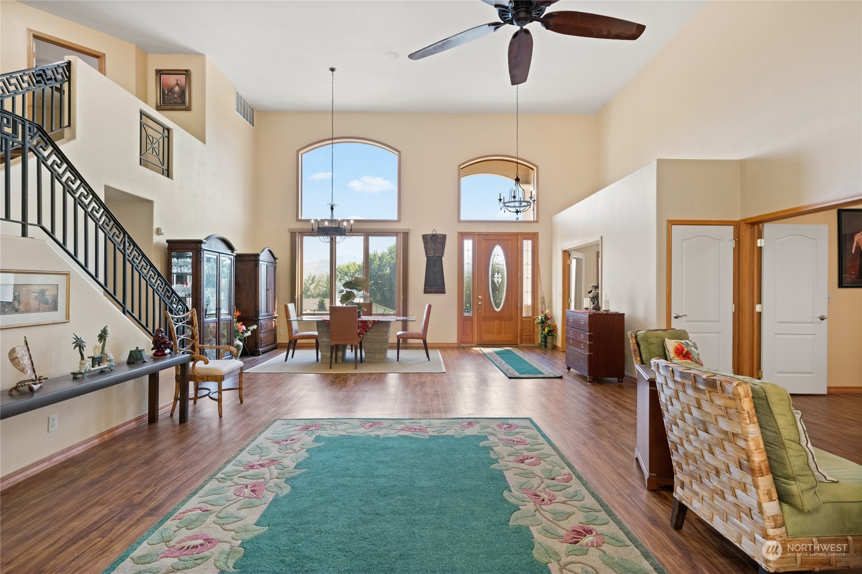 8 Valley View Park Road Omak, WA 98841 - Photo 4 of 40 a living room with fireplace furniture and a large window