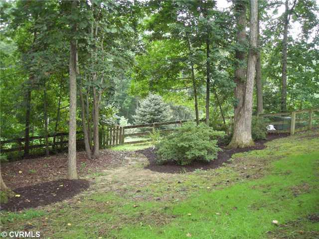 12337 Logan Trace Road Midlothian, VA 23114 - Photo 13 of 15 Yard/Garden - View of fenced in rear yard. Very private