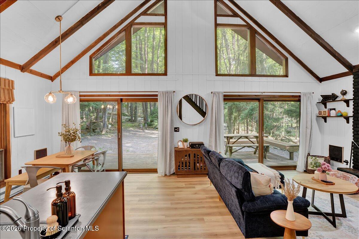 58 Sheffick Road Gouldsboro, PA 18424 - Photo 11 of 44 a room with furniture and a large window