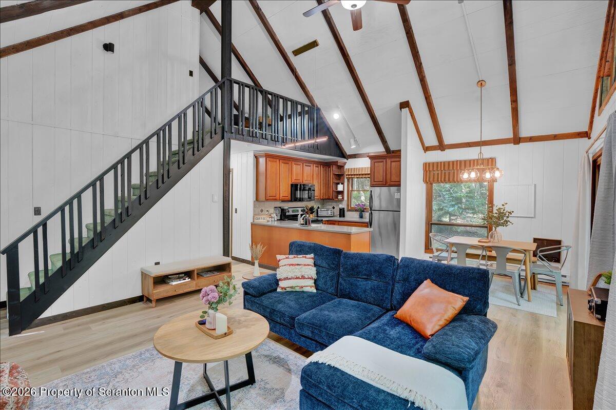 58 Sheffick Road Gouldsboro, PA 18424 - Photo 6 of 44 a living room with furniture and a table