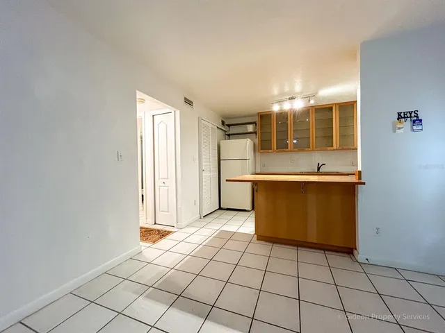 a view of a kitchen with kitchen