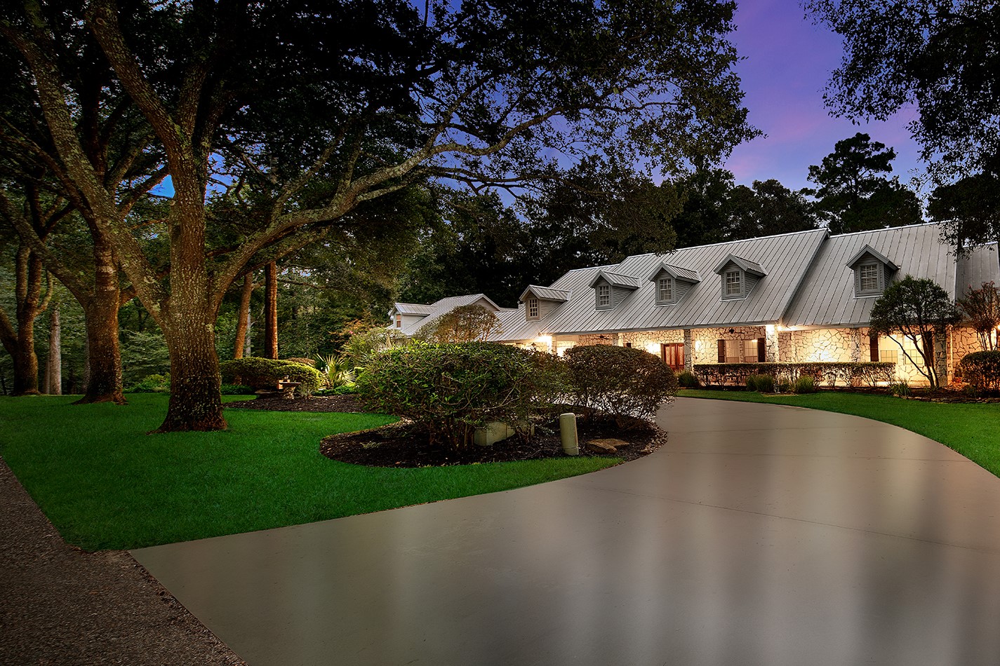 26442 McDonald Road Spring, TX 77380 - Photo 3 of 50 Captivating lush grounds, 100 year old oak trees lend to the overall deep-rooted family estate presence.