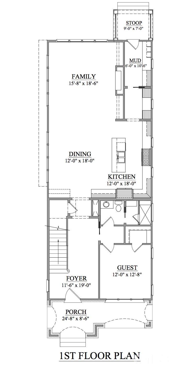 3302.5 Hall Place Raleigh, NC 27607 - Photo 3 of 8 a picture of a floor plan