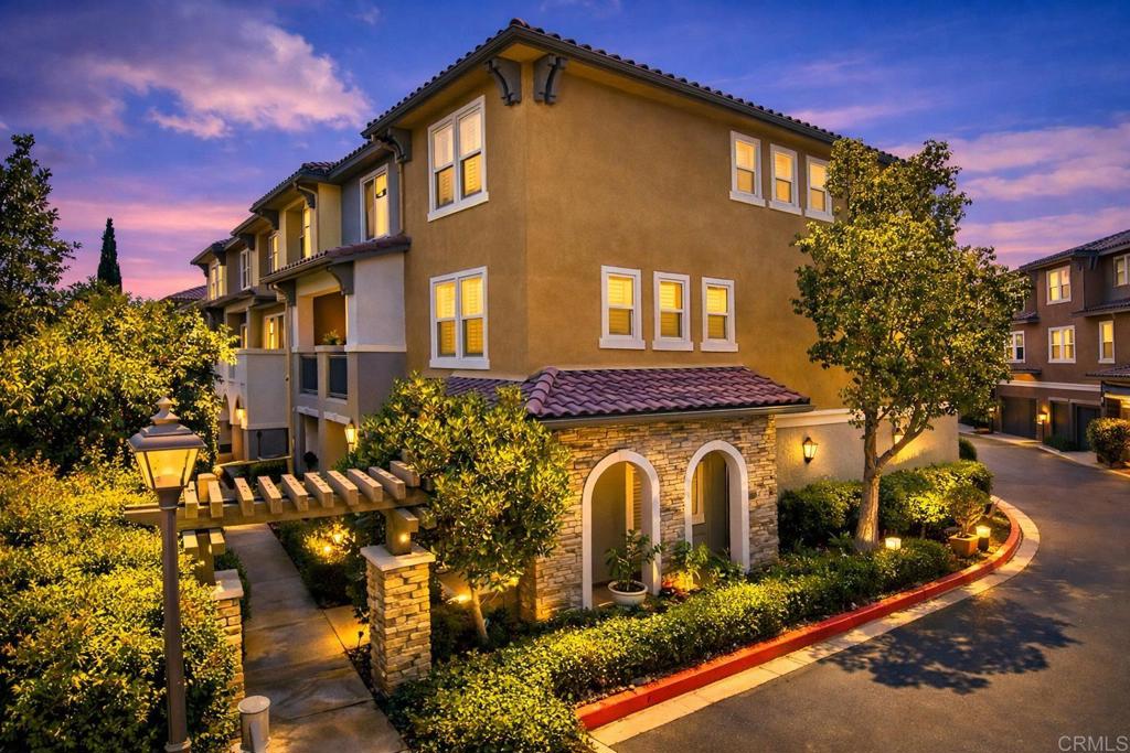 a front view of a residential apartment building