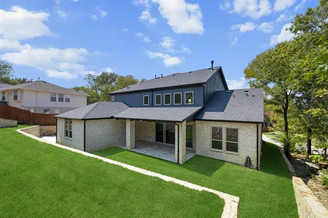a aerial view of a house