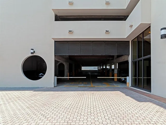 a view of swimming pool from a balcony