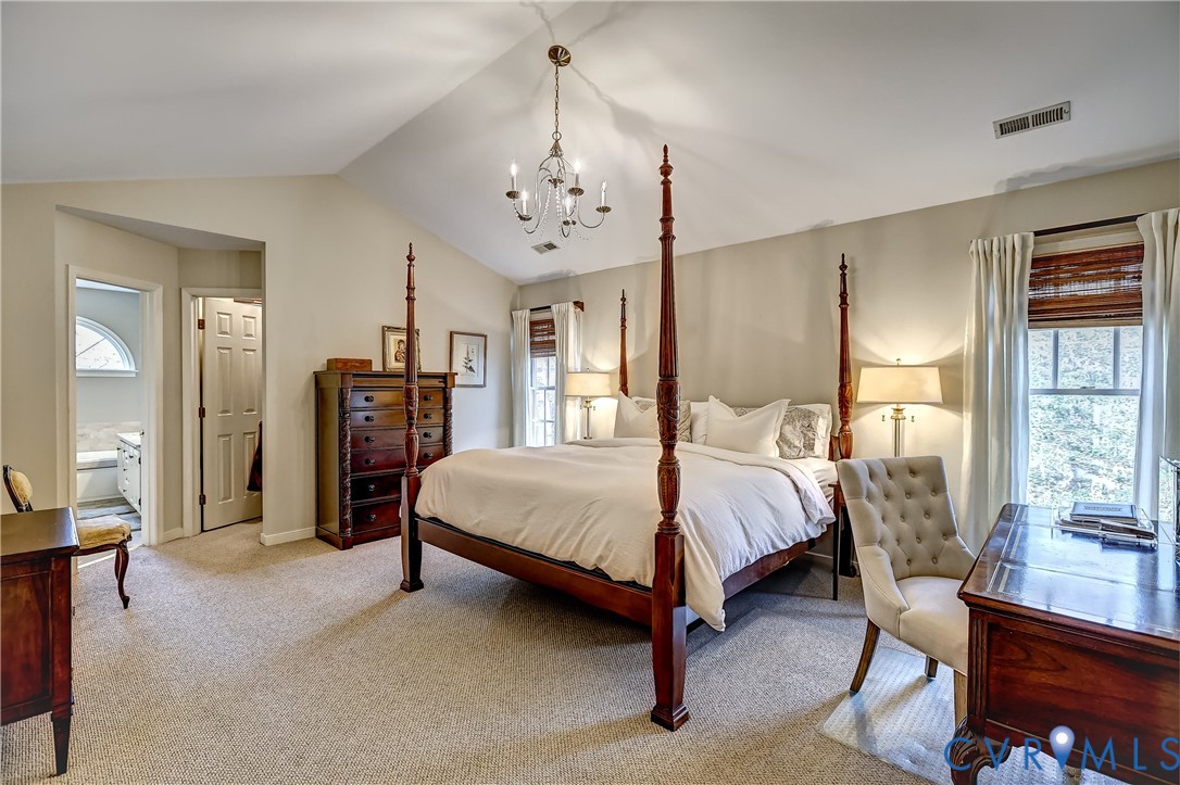 12600 Queensgate Road Midlothian, VA 23114 - Photo 29 of 50 Primary bedroom w/cathedral ceiling