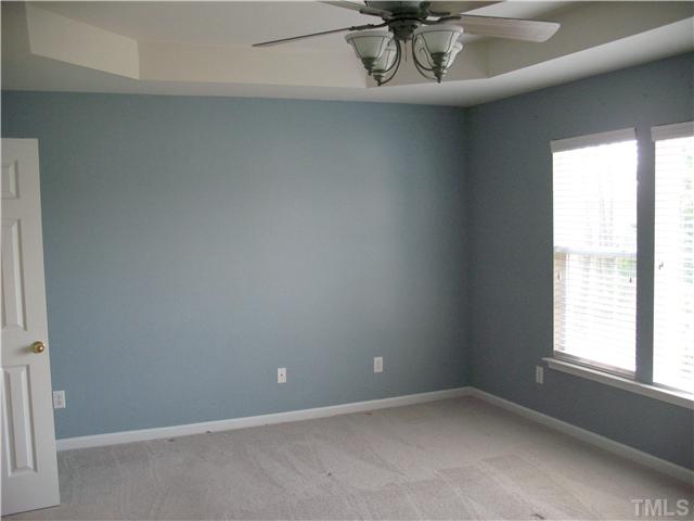 7409 Brandon Allen Avenue Raleigh, NC 27613 - Photo 7 of 14 Master bedroom with trey ceilings and ceiling fan.