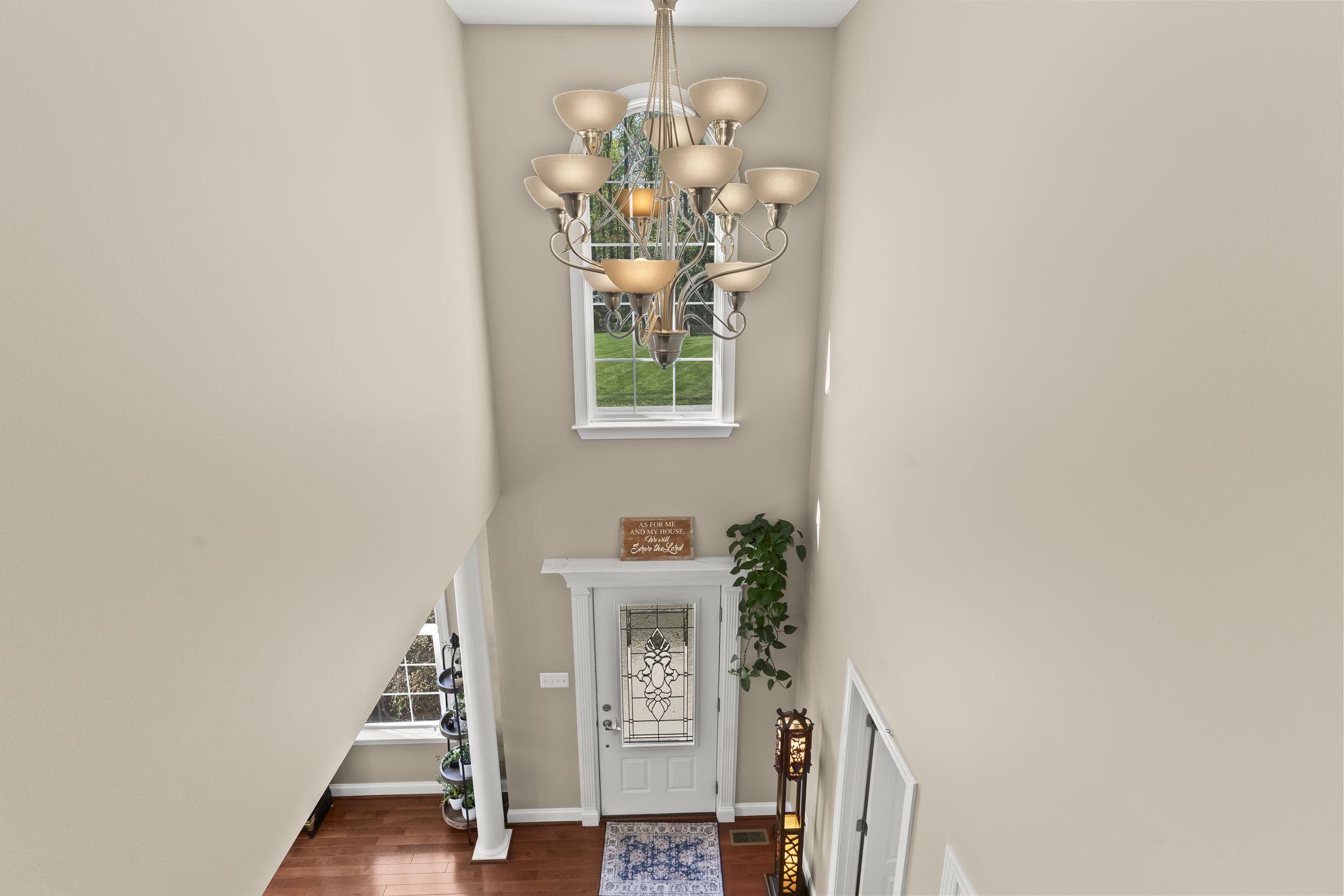 1905 Resting Ridge Lane Prince Frederick, MD 20678 - Photo 28 of 91 view from upstairs to front entrance