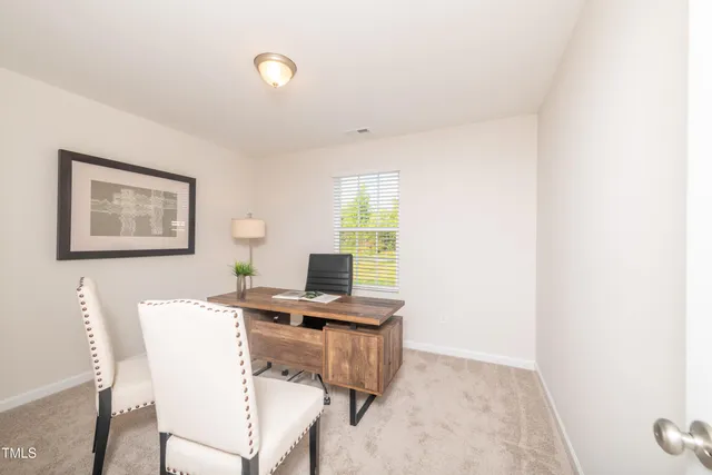 a view of small space with empty racks