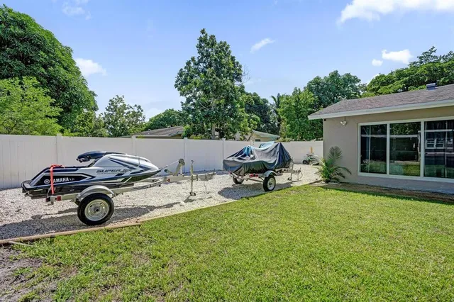 a car parked in front of a house