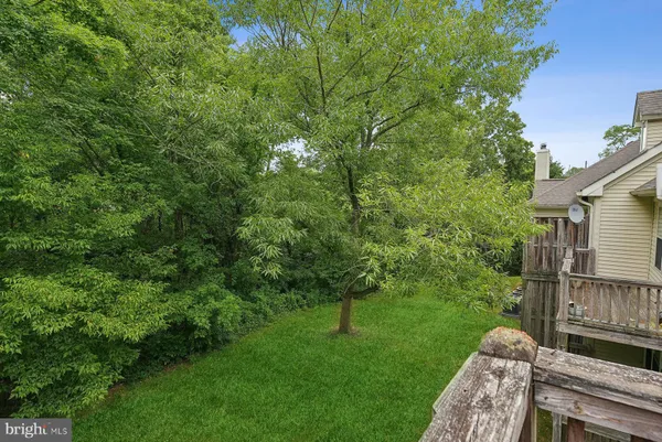 a view of backyard with green space