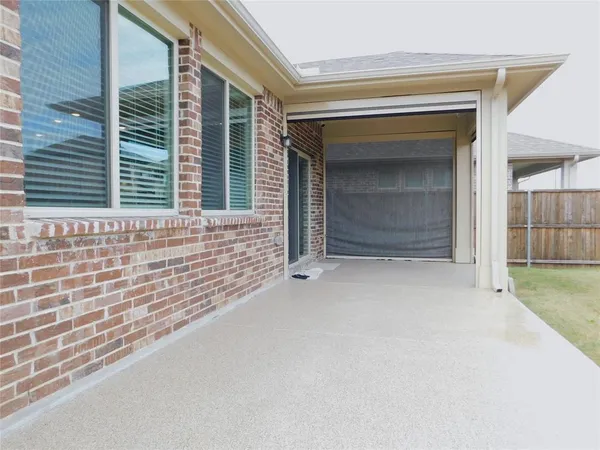 a backyard of a house
