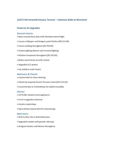 $500,000 | 12473 Southwest Emerald Estuary Terrace, Port St. Lucie, FL 34987