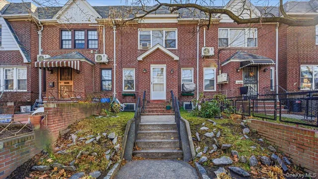 a front view of a house