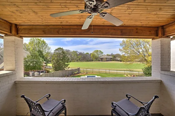 a view of sitting area in a balcony