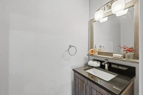a room with furniture and a chandelier