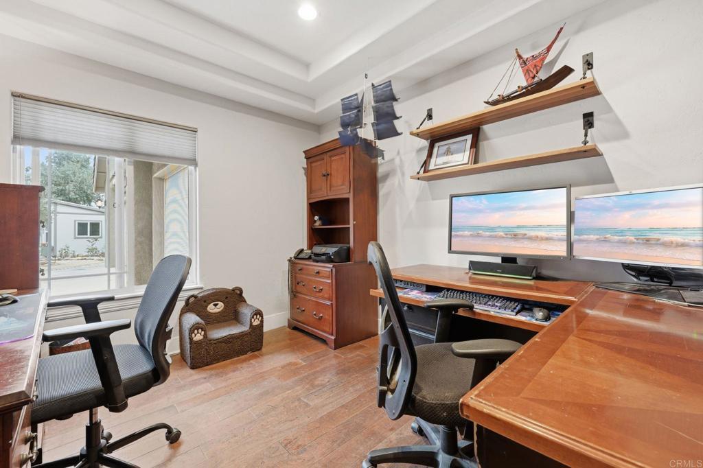 1655 Colina Vista Fallbrook, CA 92028 - Photo 34 of 63 a view of a workspace with furniture and a window