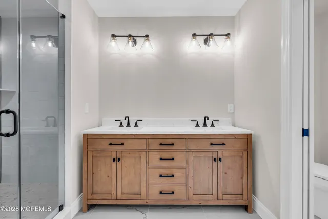 a view of cabinets with wooden floor